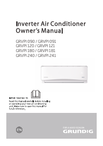 Manual Grundig GRVPI 181 Air Conditioner