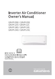 Manual Grundig GRVPI 240 Air Conditioner