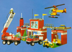 Manual de uso Lego set 6554 Town Parque de bomberos