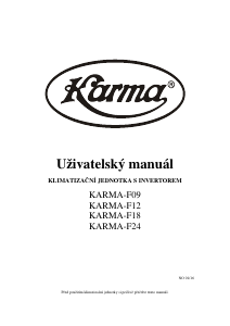 Manuál Karma KARMA-F24 Klimatizace