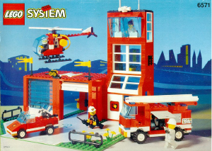 Manual de uso Lego set 6571 Town Parque de bomberos