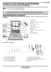 Mode d’emploi Laden AFE 1B16 Lave-vaisselle