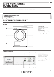 Mode d’emploi Laden DLDX 80110 Sèche-linge