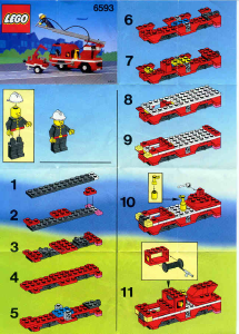 Manual de uso Lego set 6593 Town Camión de bomberos
