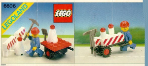 Manual de uso Lego set 6606 Town Reparación de carreteras