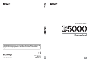 Kasutusjuhend Nikon D5000 Digitaalne kaamera