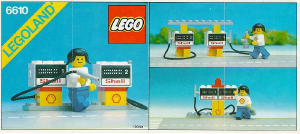 Manuale Lego set 6610 Town Bistributore di benzina