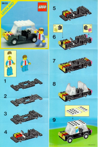 Manuale Lego set 6633 Town Auto di famiglia