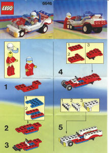 Manual de uso Lego set 6646 Town Coche de drag