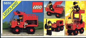 Bedienungsanleitung Lego set 6650 Town Feuerwehr und rettungsauto