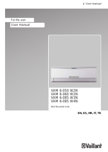 Kullanım kılavuzu Vaillant VAM 6-050 W2N Klima