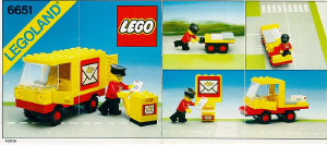 Manual de uso Lego set 6651 Town Camión de correo
