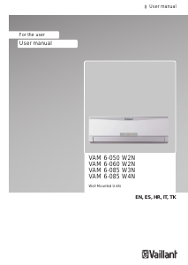 Kullanım kılavuzu Vaillant VAM 6-060 W2N Klima