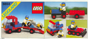 Bedienungsanleitung Lego set 6654 Town Motorrad Transport