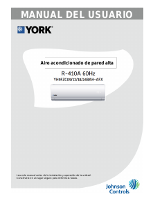 Manual de uso York YH9FZC24BAH-AFX Aire acondicionado