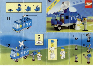 Manual de uso Lego set 6661 Town Equipo de la TV