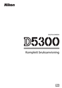 Bruksanvisning Nikon D5300 Digitalkamera