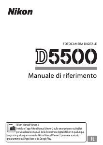 Manuale Nikon D5500 Fotocamera digitale