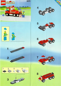 Manual de uso Lego set 6670 Town Camión de remolque