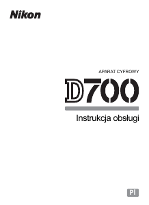 Instrukcja Nikon D700 Aparat cyfrowy