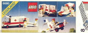 Manual de uso Lego set 6680 Town Ambulancia