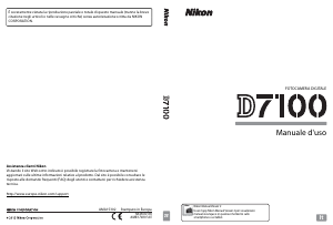 Manuale Nikon D7100 Fotocamera digitale