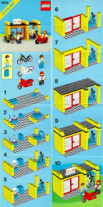 Manual Lego set 6699 Town Cycle fix-it shop