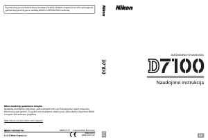 Vadovas Nikon D7100 Skaitmeninis fotoaparatas