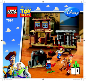 Bruksanvisning Lego set 7594 Toy Story Woody slår til