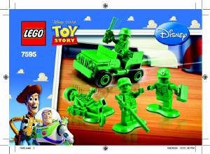 Mode d’emploi Lego set 7595 Toy Story Les petits soldats en patrouille