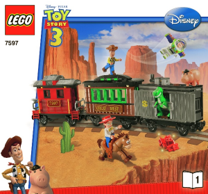 Brugsanvisning Lego set 7597 Toy Story Damptog på afveje