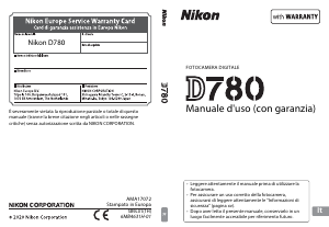 Manuale Nikon D780 Fotocamera digitale