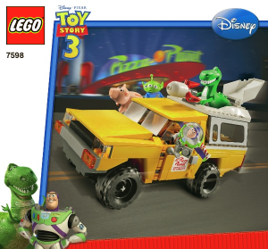 Manual de uso Lego set 7598 Toy Story La Furgoneta de Pizza Planet
