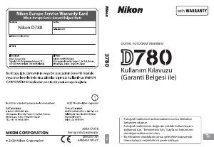 Kullanım kılavuzu Nikon D780 Dijital kamera