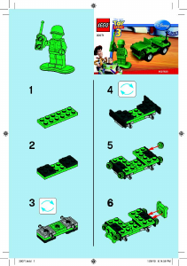 Manual Lego set 30071 Toy Story Army jeep