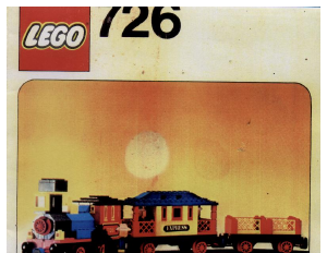 Bruksanvisning Lego set 726 Trains 12v västra tåg