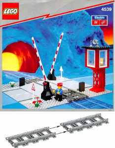 Manual de uso Lego set 4539 Trains Paso a nivel