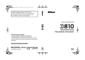 Használati útmutató Nikon D810 Digitális fényképezőgép