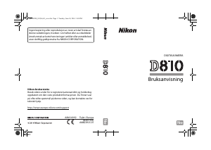 Bruksanvisning Nikon D810 Digitalkamera