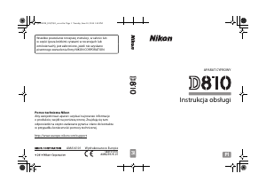 Instrukcja Nikon D810 Aparat cyfrowy