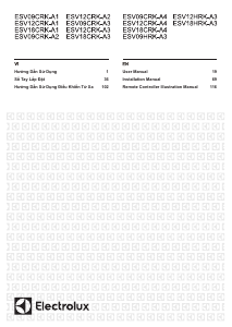 Hướng dẫn sử dụng Electrolux ESV09CRK-A3 Máy điều hòa không khí