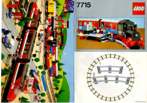 Bruksanvisning Lego set 7715 Trains Ångtåg