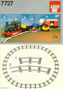 Manual de uso Lego set 7727 Trains Tren de vapor