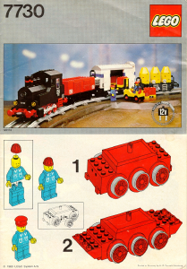 Manual Lego set 7730 Trains Electric goods train