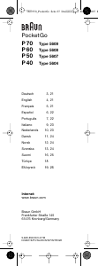 Bedienungsanleitung Braun P40 PocketGo Rasierer