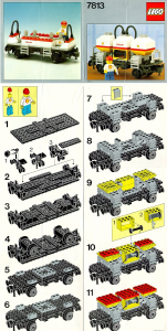 Bedienungsanleitung Lego set 7813 Trains Shell Tankwaggon