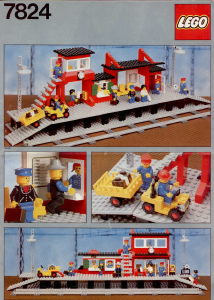 Manual de uso Lego set 7824 Trains Estación de ferrocarril