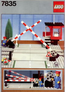 Bruksanvisning Lego set 7835 Trains Plankorsning