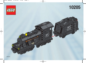 Manual Lego set 10205 Trains Large train engine with tender