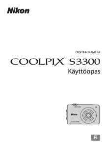 Käyttöohje Nikon Coolpix S3300 Digitaalikamera